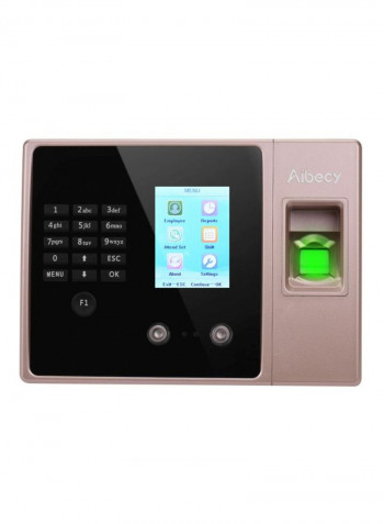 Fingerprint Attendance Biometric Machine Rose Red