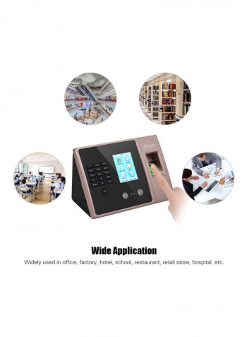 Fingerprint Attendance Biometric Machine Rose Red