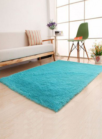 Fur Design Rectangle Rug Blue 140x200centimeter