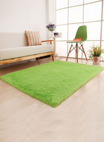 Solid Design Rectangular Anti-Slip Carpet Multicolour 140x200centimeter