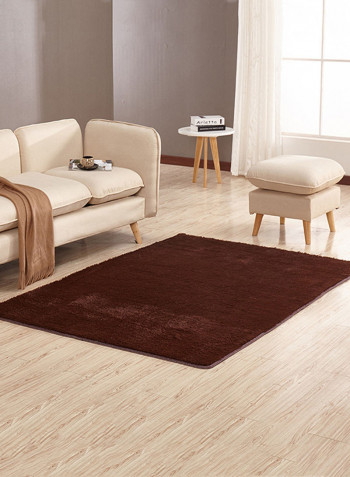Solid Design Rectangular Anti-Slip Carpet Multicolour 140x200centimeter