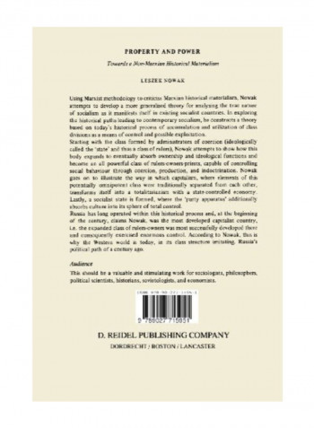 Property And Power Paperback