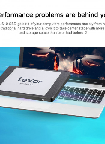 Lexar NS10 2.5" SATA III High Speed 480GB Hard Drive Grey
