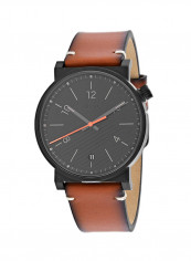 Men's Leather Analog Wrist Watch FS5507