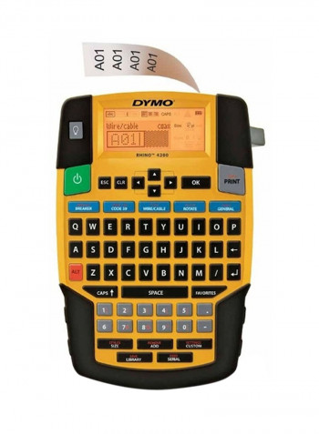 Rhino Label Printer Black/Yellow