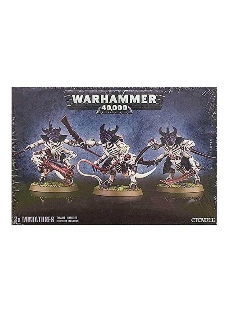 3-Piece Warhammer 40,000 Tyranid Warriors Model Kit