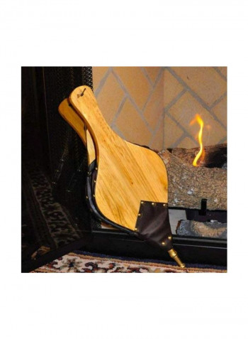 Oversized Hand Carved Bellow Beige/Black 19inch