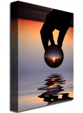 The World In His Hands Canvas Wall Art multicolour 22 x 32inch