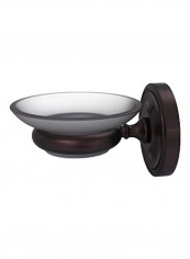 Prestige Regal Collection Wall Mounted Soap Dish Bronze/Clear 3x4.5x2.5inch