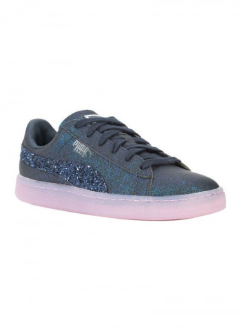 Basket Glitter Princess Low Top Sneakers Navy/Pink
