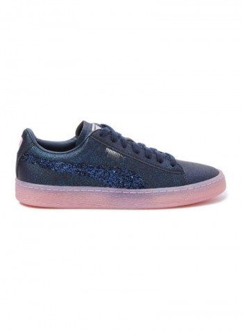 Basket Glitter Princess Low Top Sneakers Navy/Pink