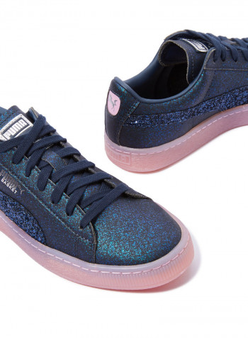 Basket Glitter Princess Low Top Sneakers Navy/Pink