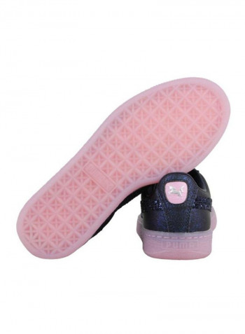Basket Glitter Princess Low Top Sneakers Navy/Pink