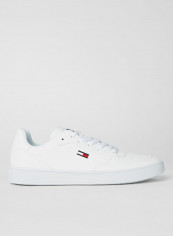 Cupsole Lace-Up Sneakers White