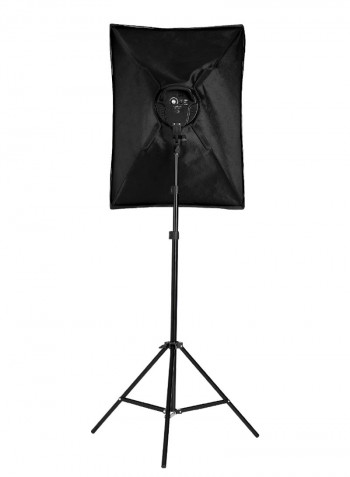 Studio Photography Softbox LED Light Kit Black