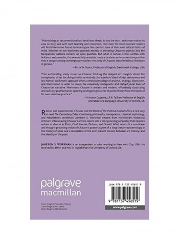 Chaucer And The Death Of The Political Animal Hardcover