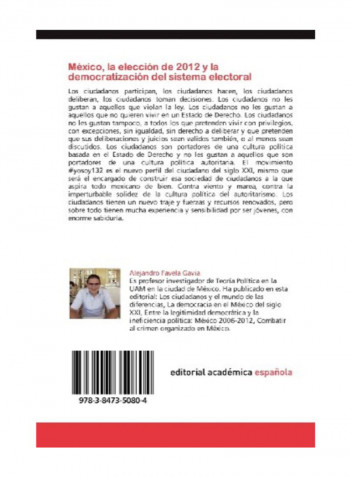 Mexico, La Eleccion De 2012 Y La Democratizacion Del Sistema Electoral Paperback