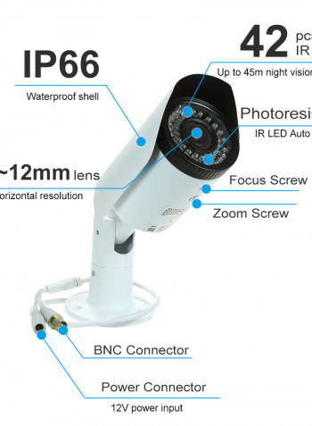 AHD Varifocal Lens IR Bullet Indoor Outdoor CCTV Analog Security Camera with Pal System