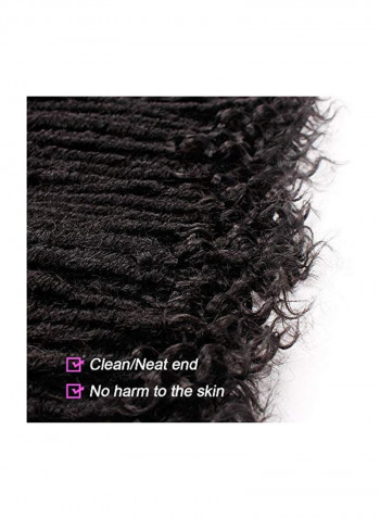 3-Piece Crochet Braiding Hair Extensions 1B 16inch
