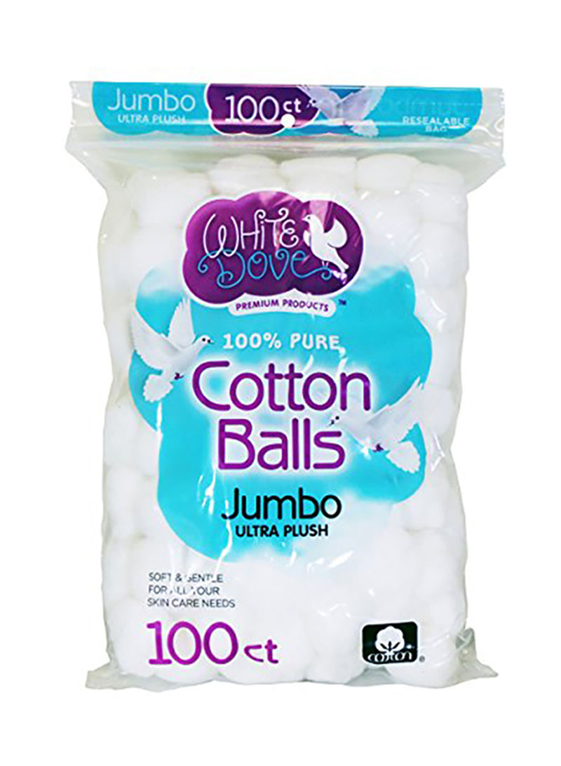 Pack Of 3 Dove Cotton Balls White