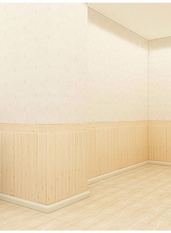 1-Piece Thickened Wood Grains Eco-friendly Wallpaper Beige 60 x 90cm