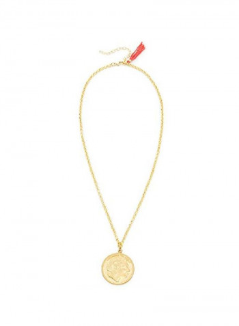 18 Karat Gold Plated Vermeil Warrior Pendant Necklace