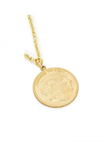 18 Karat Gold Plated Vermeil Warrior Pendant Necklace