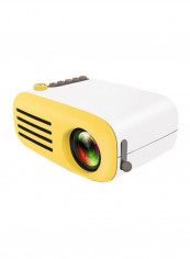 HD Support Mini Home Projector M212 White/Yellow/Black
