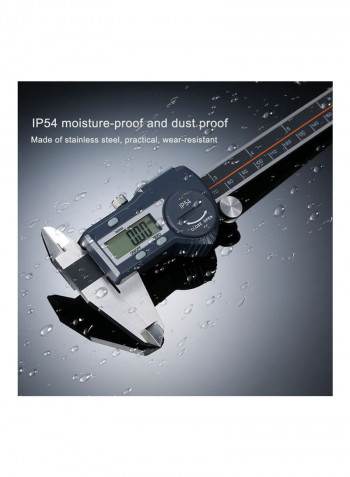 Waterproof Digital Vernier Calliper With LCD Display Multicolor 26cm