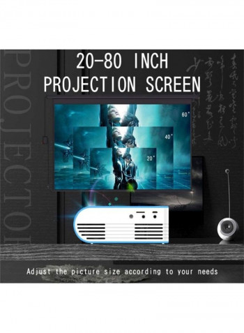 Mini Projector For Office And Home M231 Blue/White