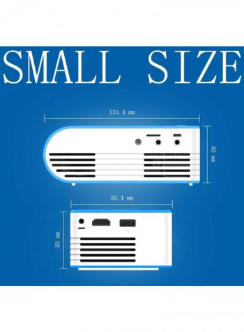 Mini Projector For Office And Home M231 Blue/White