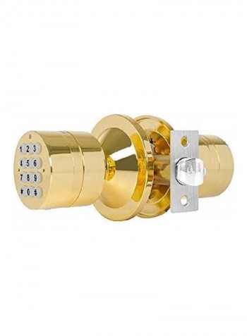 Spherical Electronic Code Door Lock Gold