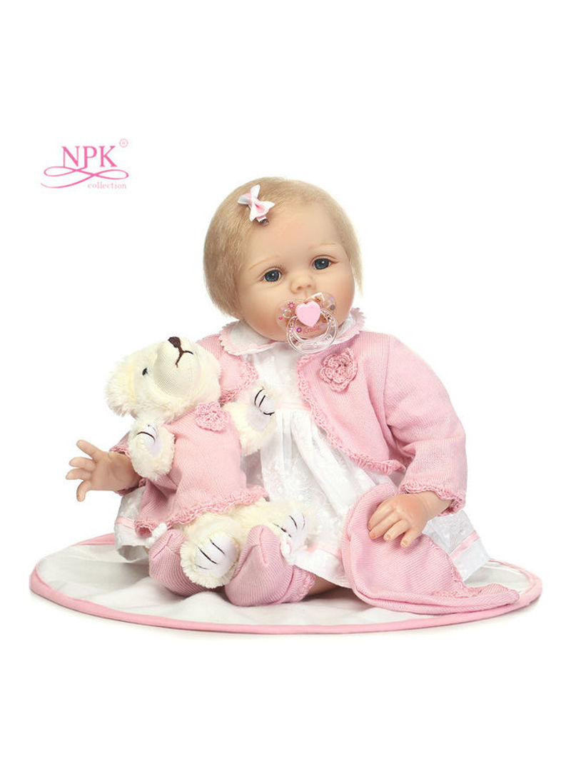 21in Reborn Baby Rebirth Doll Kids Gift Cloth Material Body 21inch