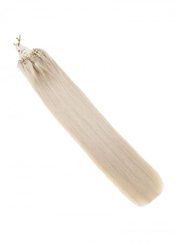Straight Micro Loop Hair Extension Beige 20inch