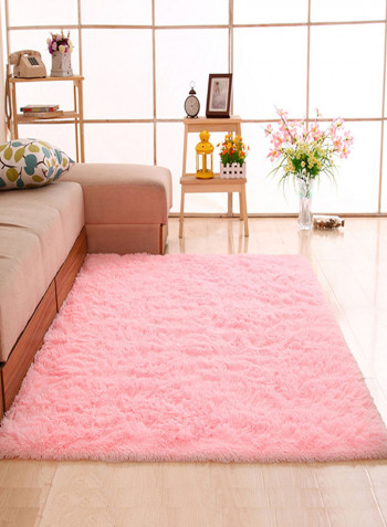 Solid Design Rectangular Anti-Slip Carpet Multicolour 140x200centimeter