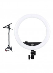 4-Piece LED Ring Photography Light Set White/Black