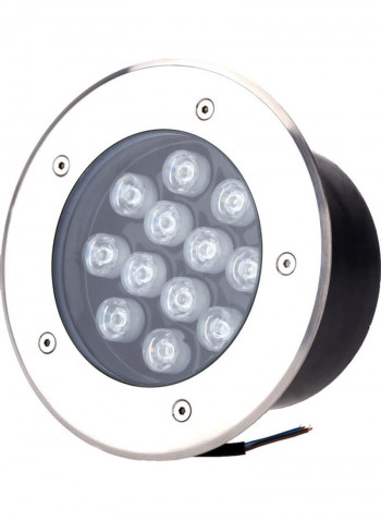 LED Outdoor Ground Garden Path Floor Stair Lamp Silver/Black 18.50x10.00x1.324cm