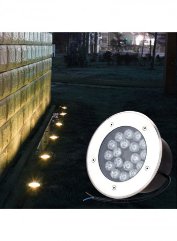 LED Outdoor Ground Garden Path Floor Stair Lamp Silver/Black 18.50x10.00x1.324cm