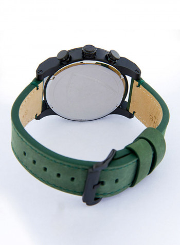Men's Leather Analog Wrist Watch 3546G1NEE