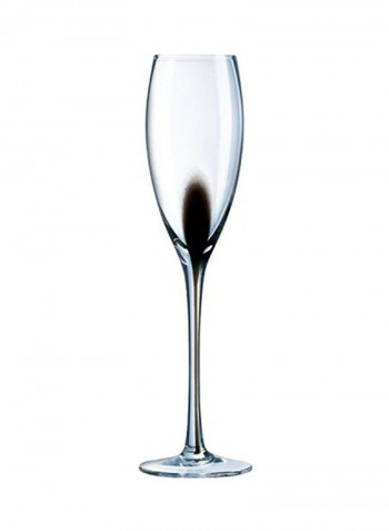 4-Piece Drip Champagne Glasses Set Clear