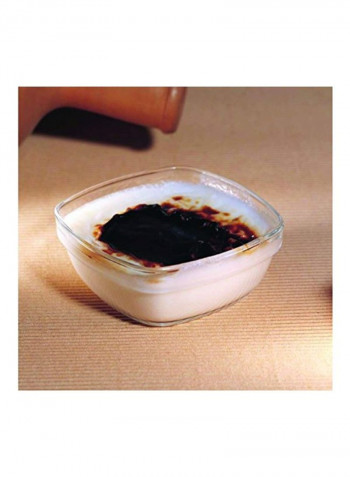 6-Piece Square Bowl With Lid Clear/Blue 11x5x9.5inch