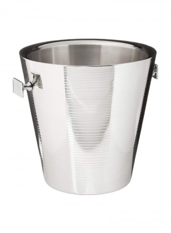Doublewall Bucket Drinkware Silver 9x9x9inch