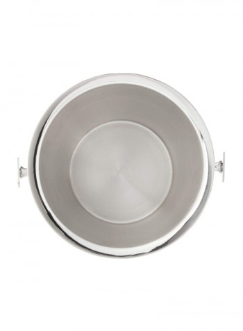 Doublewall Bucket Drinkware Silver 9x9x9inch
