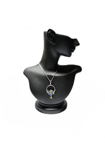 925 Sterling Silver Pendant Necklace With Topaz