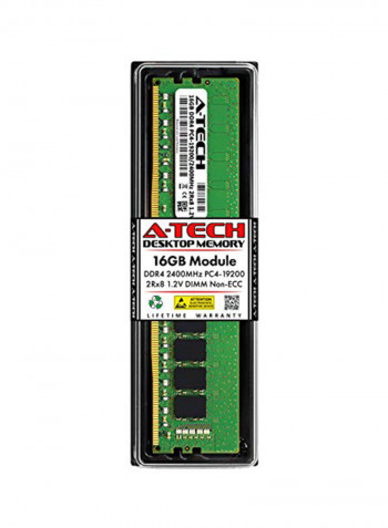 UDIMM Non-ECC 2Rx8 1.2V CL17 288-Pin Desktop Computer RAM Memory 16GB Green
