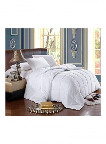 Microfiber Comforter White King