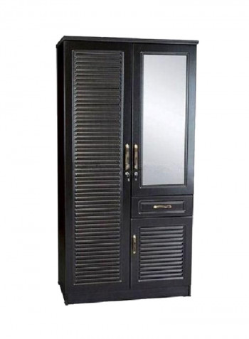 Wooden Wardrobe Cabinet Black