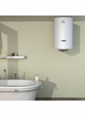 Vertical Electric Water Heater 80L PRO-1R  PRO1 R White/Grey