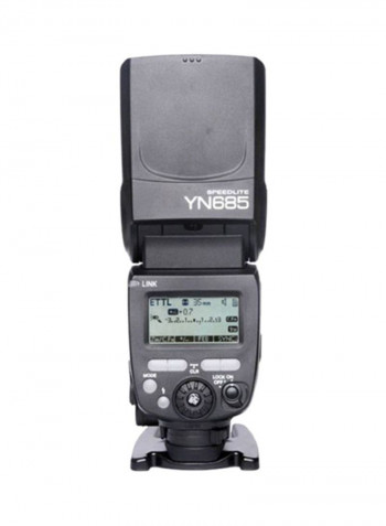 Wireless TTL Speedlite Flash For Canon Camera 2.6x3x8.3inch Black/Clear/Red