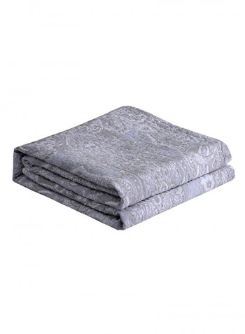 Simple Comfy Bed Blanket Cotton Grey 200x220centimeter